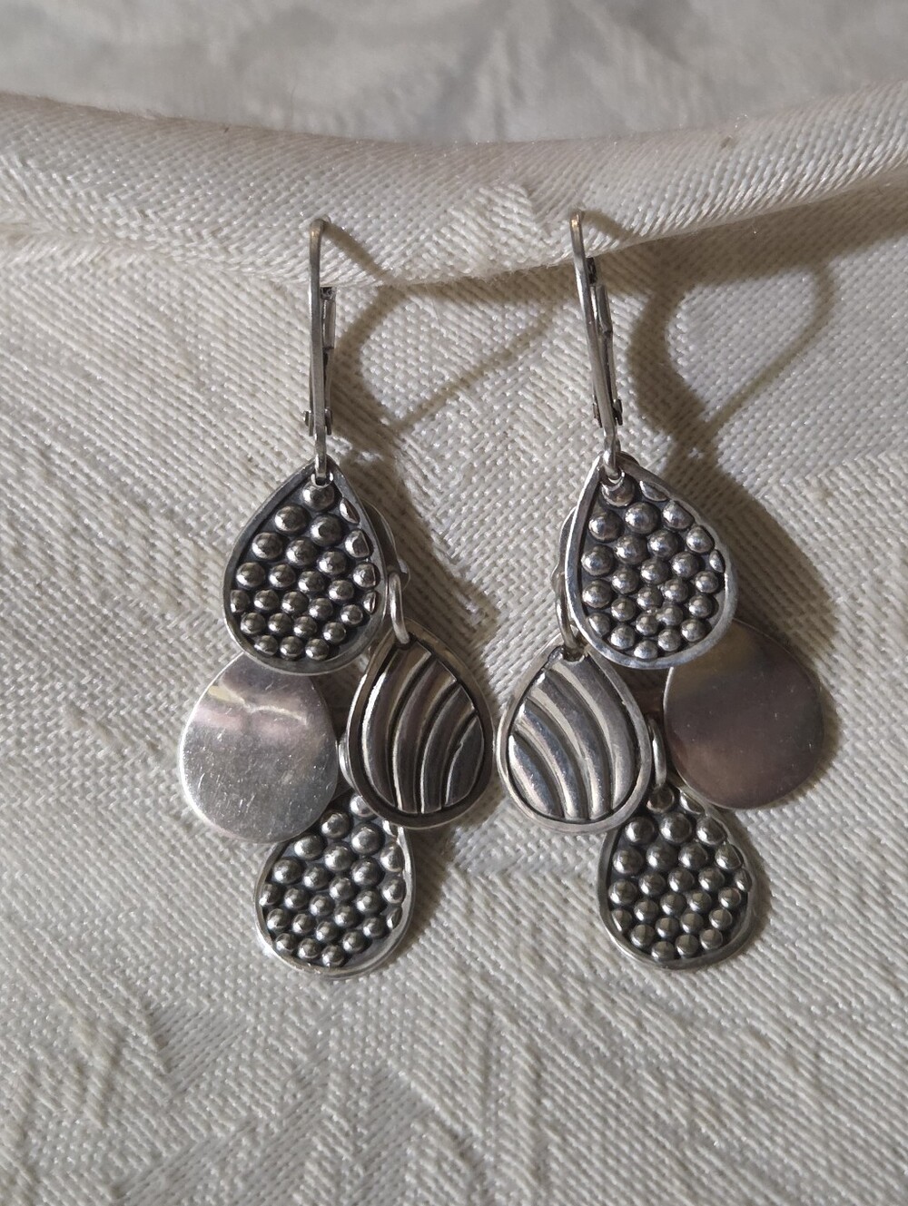 LAGOS Sterling Silver Signature Caviar Four Drop Earrings